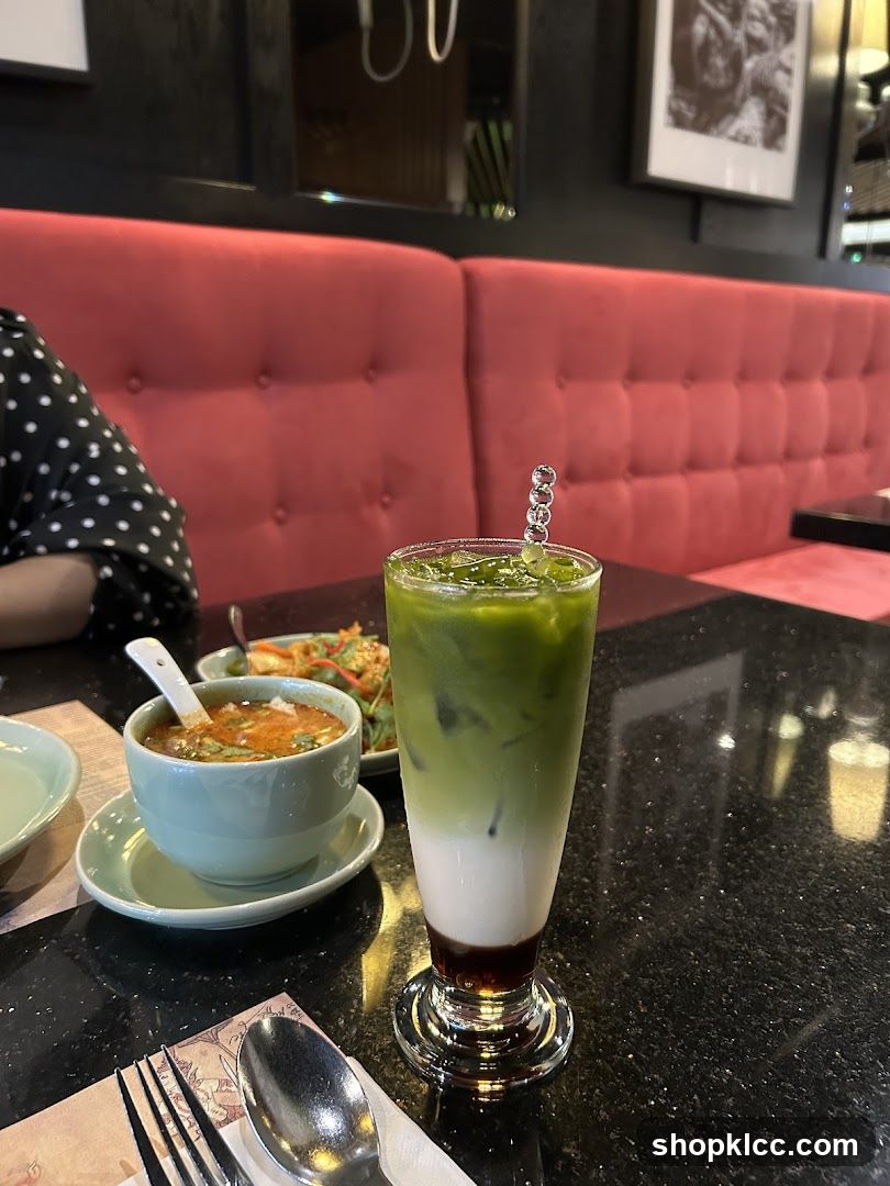 Matcha Latte and Soup
