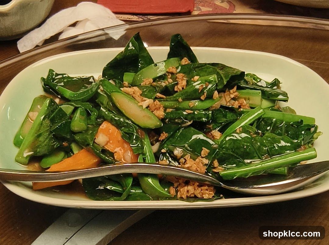 Stir-fried Chinese Broccoli with Garlic