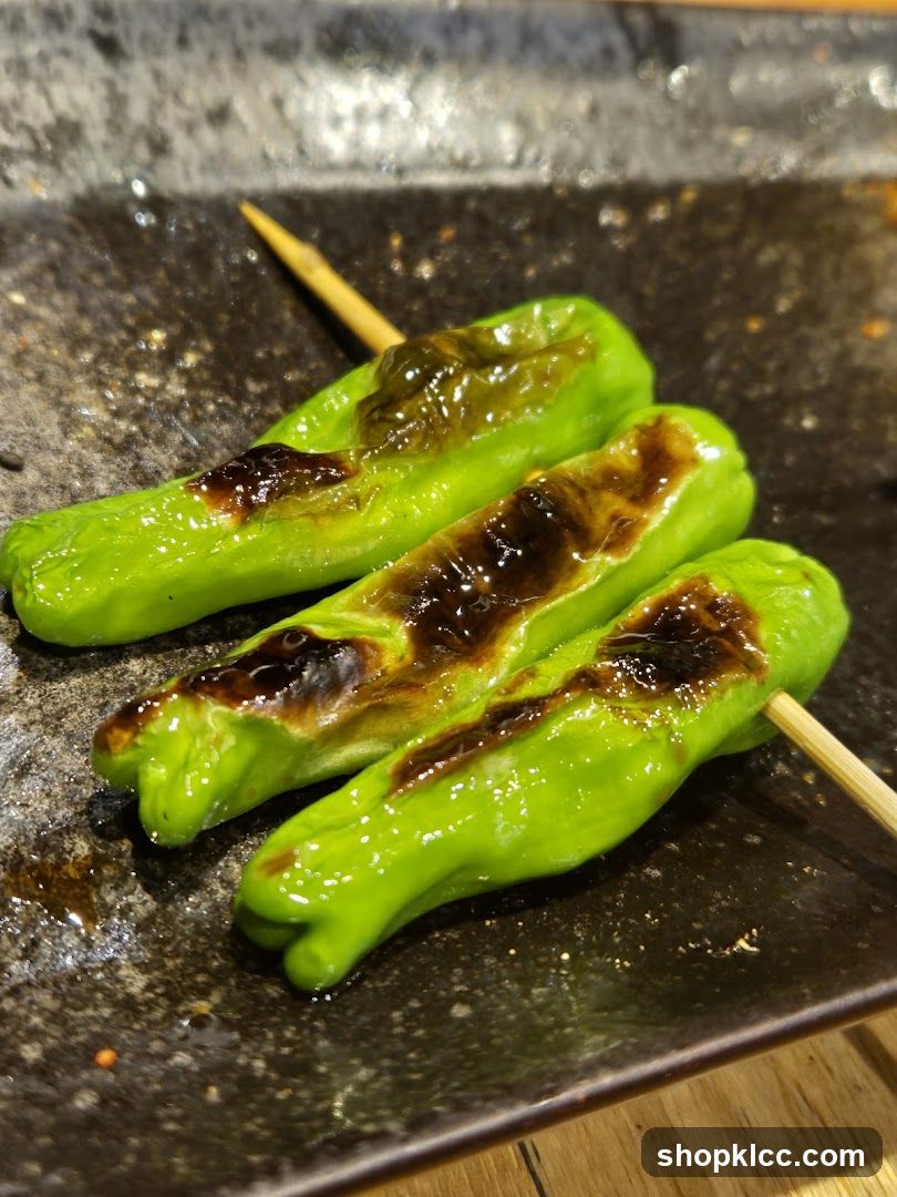 Grilled Shishito Peppers