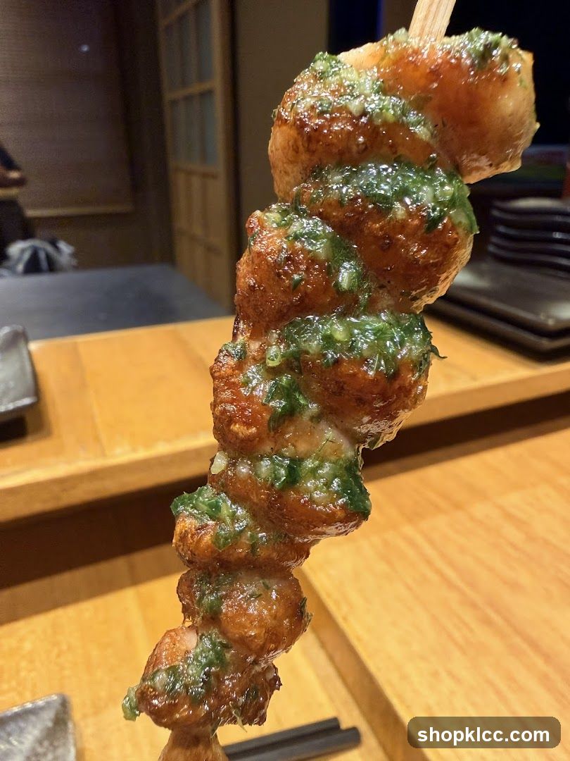 Chicken Skewer with Green Sauce