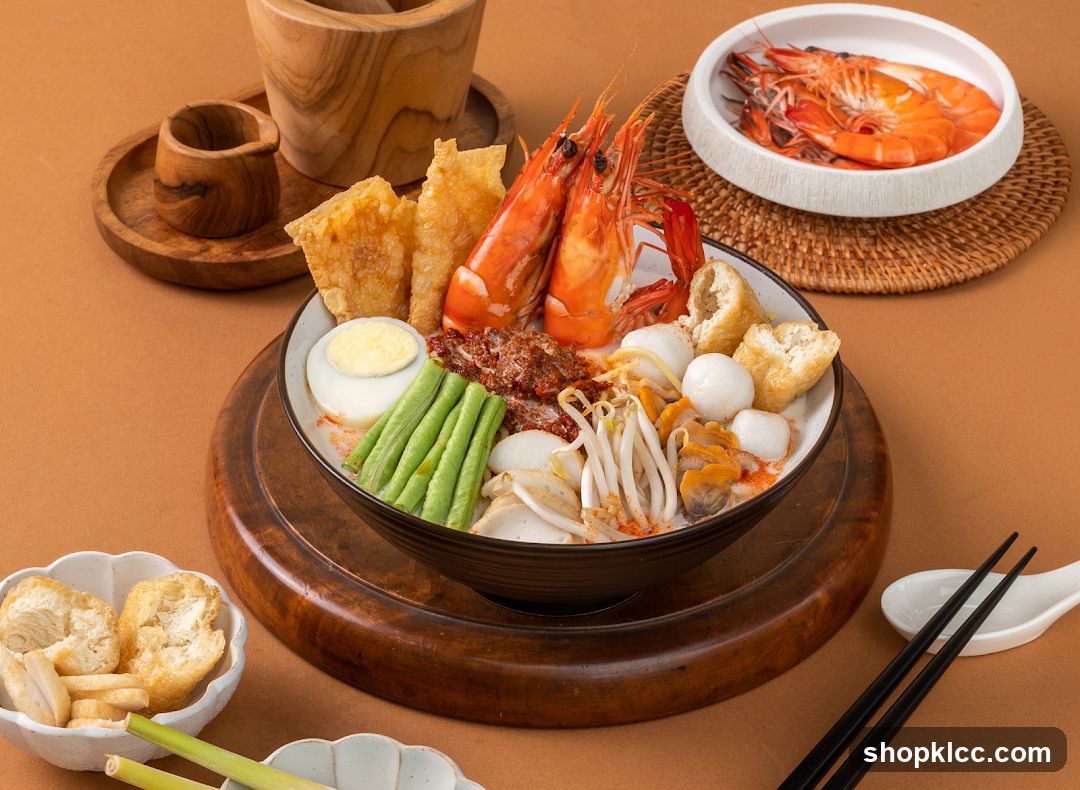 Prawn noodle soup