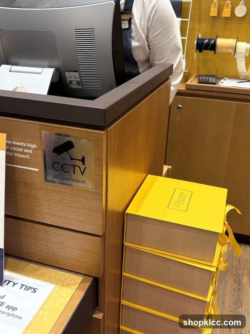 Retail Counter with Products
