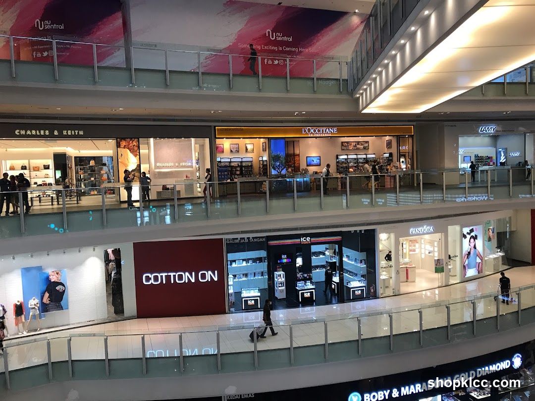Mall Interior with Various Shops