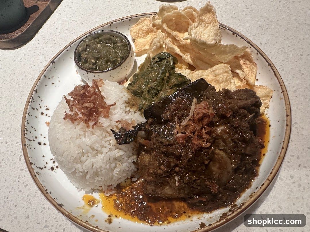 Beef Rendang Platter