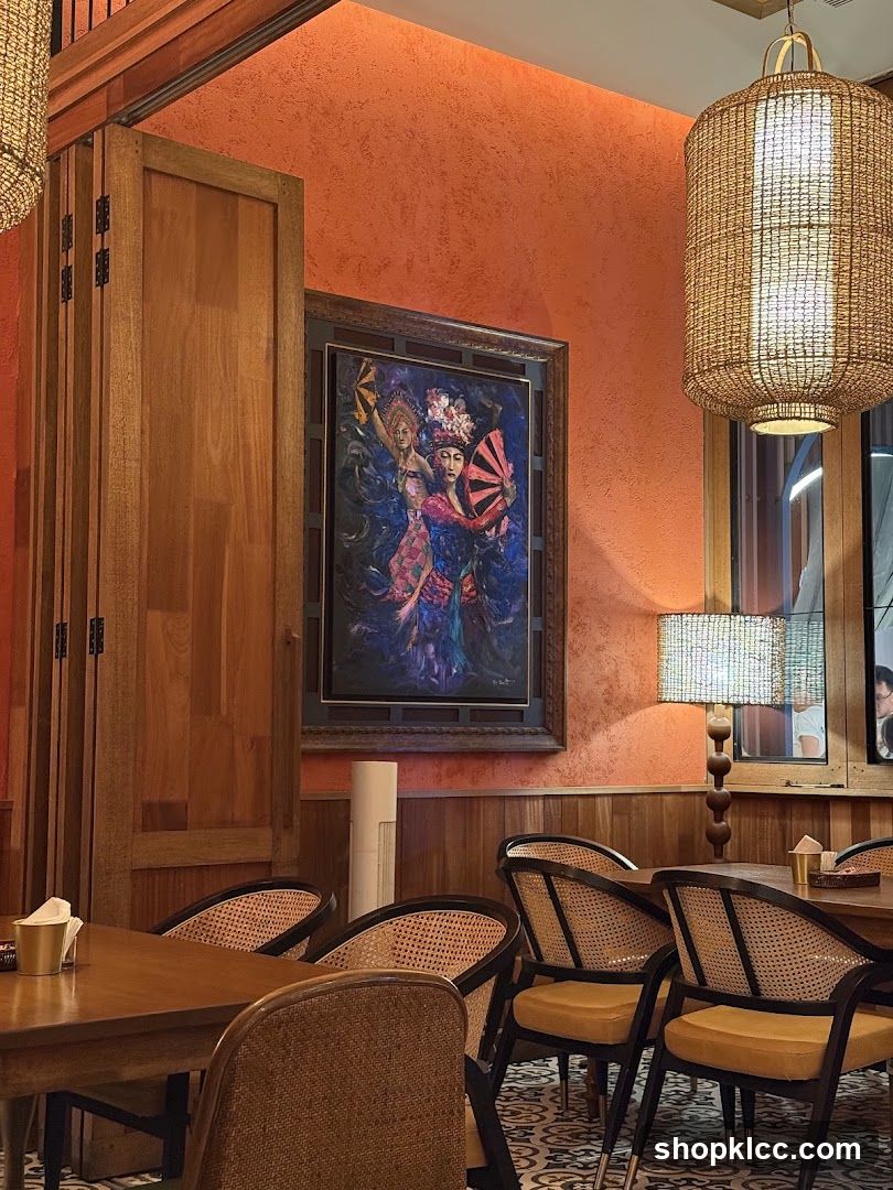 Restaurant Interior with Artwork and Seating