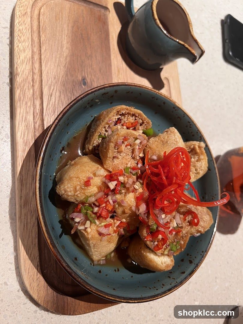 Fried Tofu with Toppings