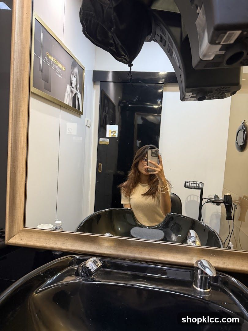 Salon Interior with Mirror Reflection