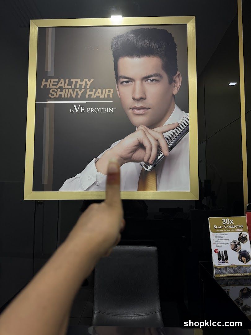 Advertisement for VE Protein Hair Treatment