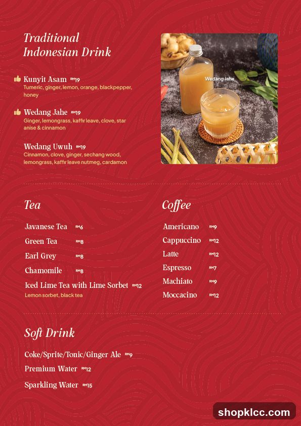 Traditional Indonesian Drink, Tea, Coffee, Soft Drink