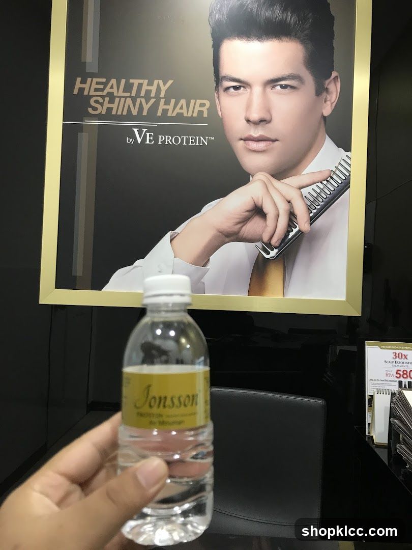 Advertisement and Water Bottle