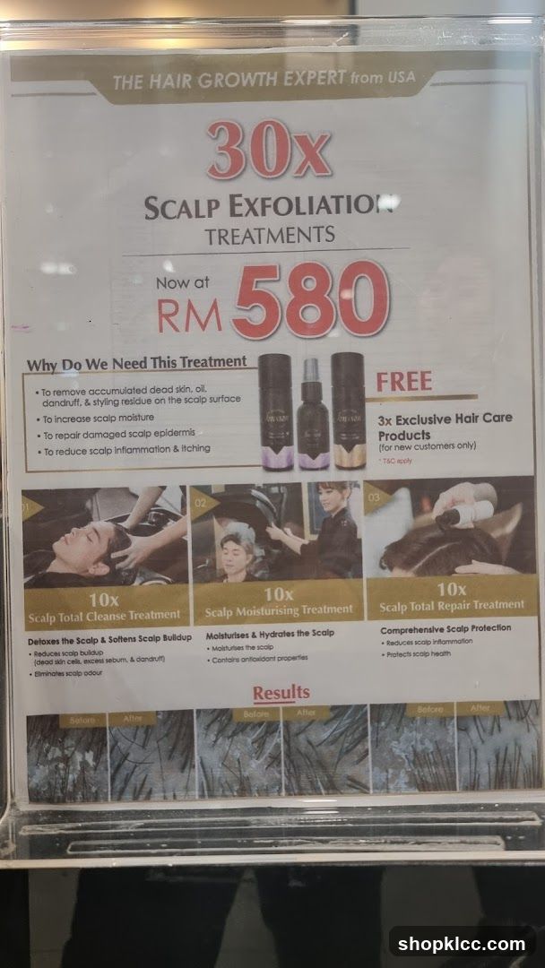 Scalp Exfoliation Treatments Promotion