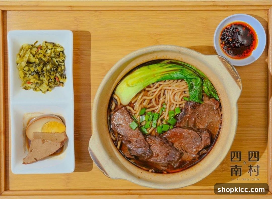 Beef Noodle Soup with Sides