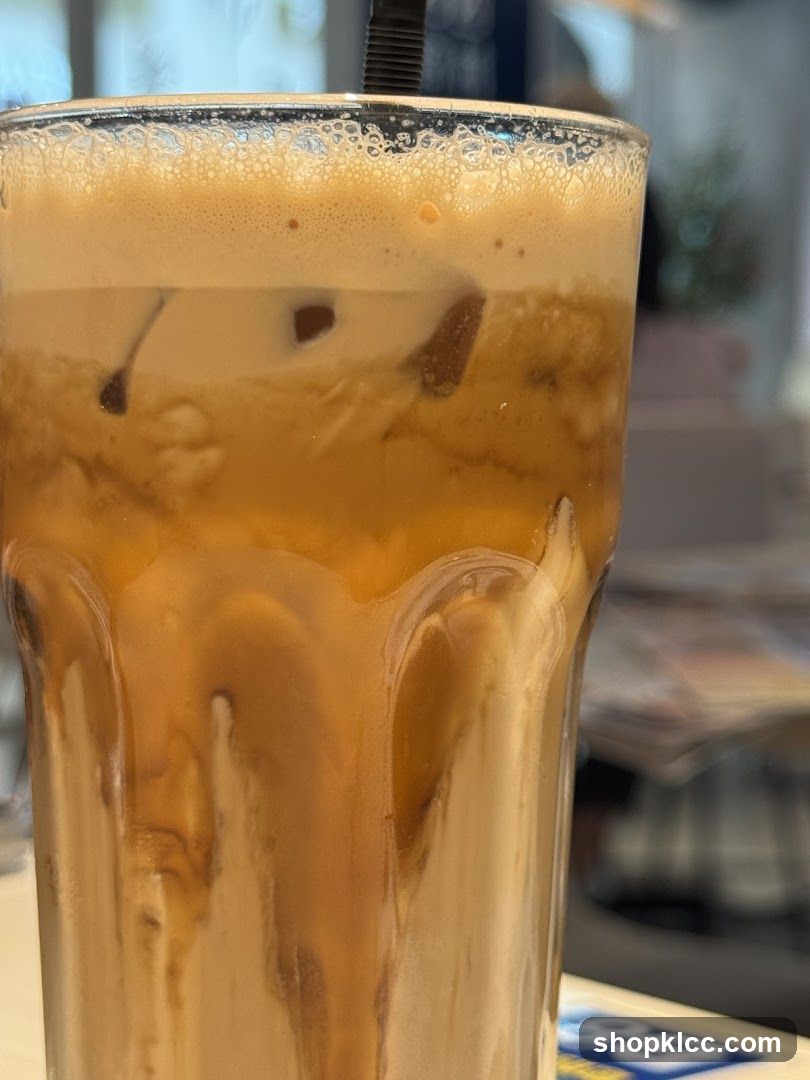 Iced Coffee with Foam