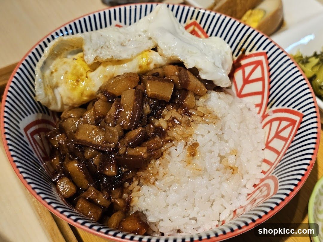 Braised Pork Rice with Fried Egg
