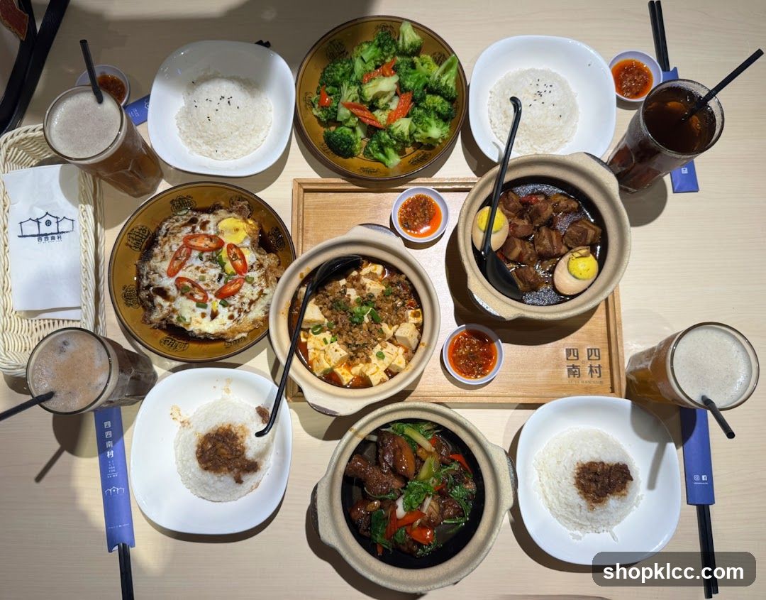 Chinese Food Spread