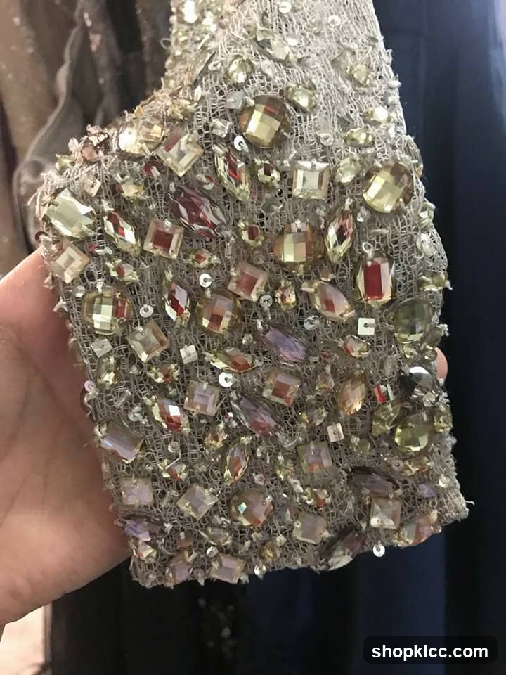 Beaded Fabric Detail