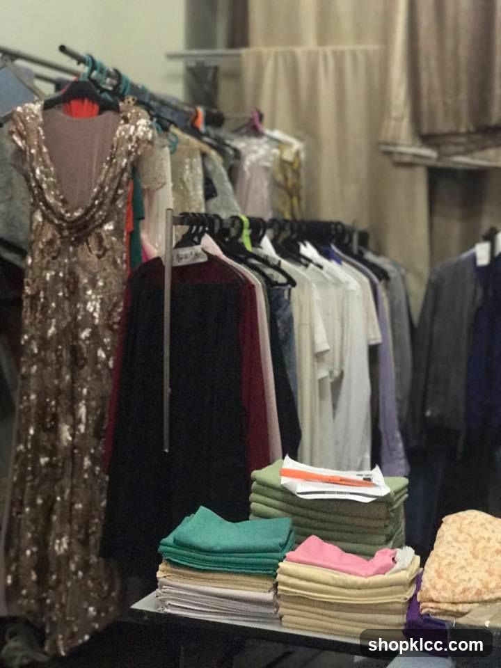 Clothing Store Racks and Stacks