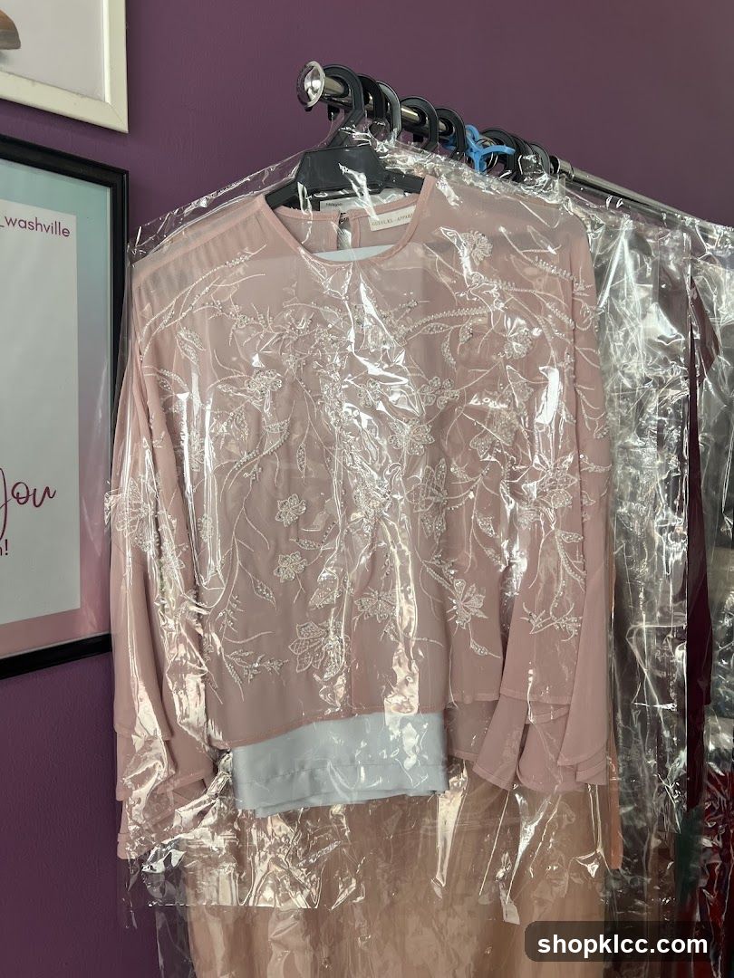 Embroidered Blouse on Hanger