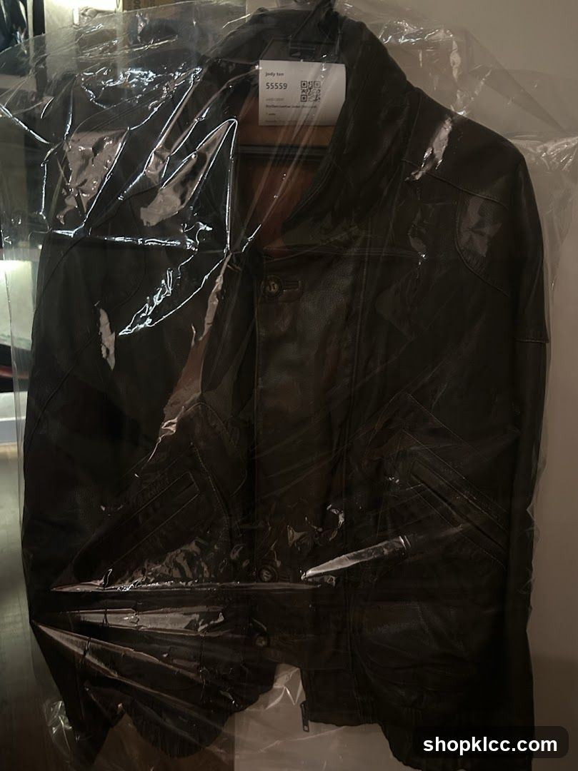 Leather Jacket in Protective Bag
