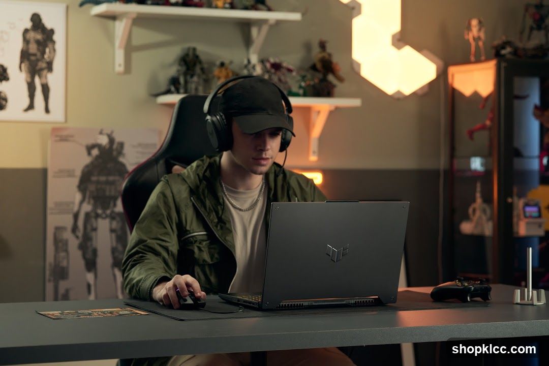 Gamer with Laptop