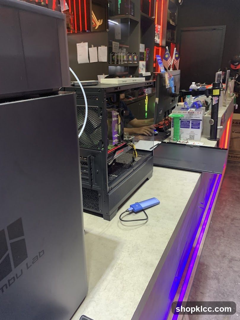 Computer Store Counter
