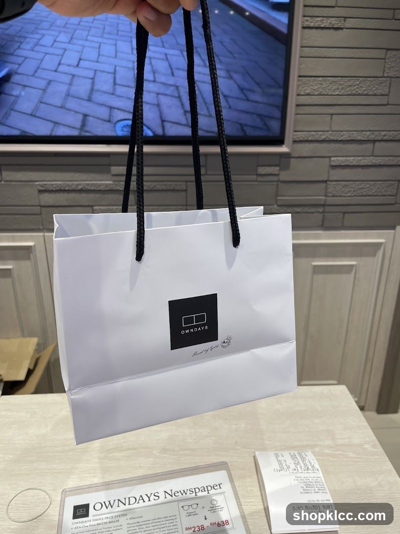 Shopping Bag and Receipt