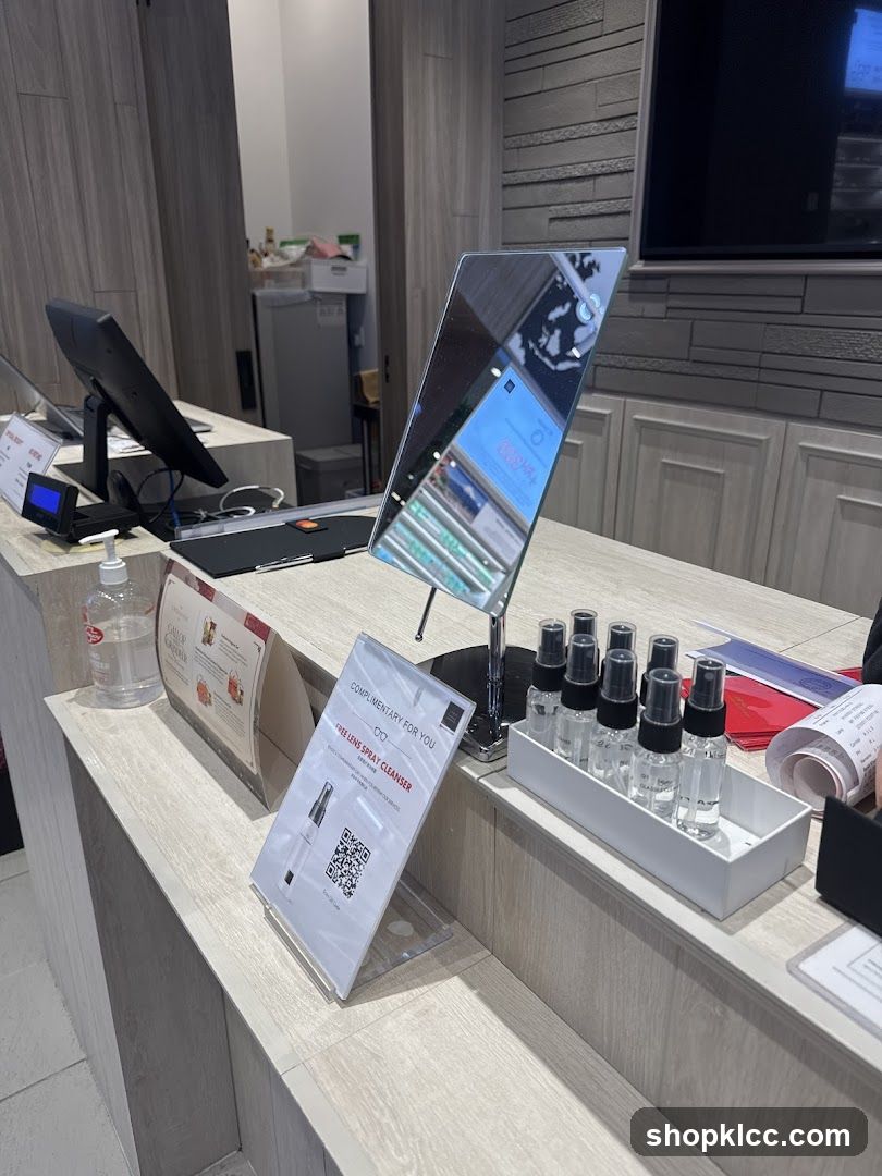 Counter Display with Complimentary Items