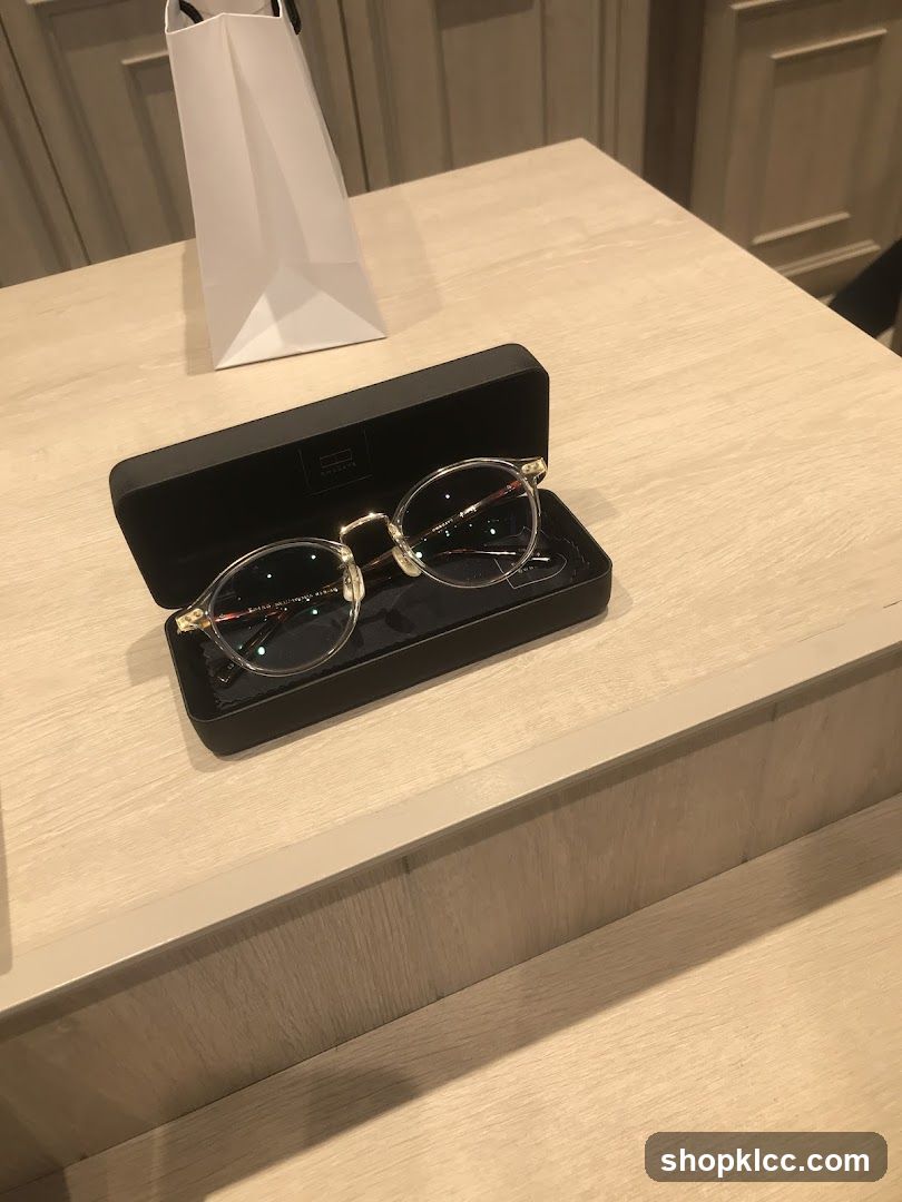 Eyeglasses in a case