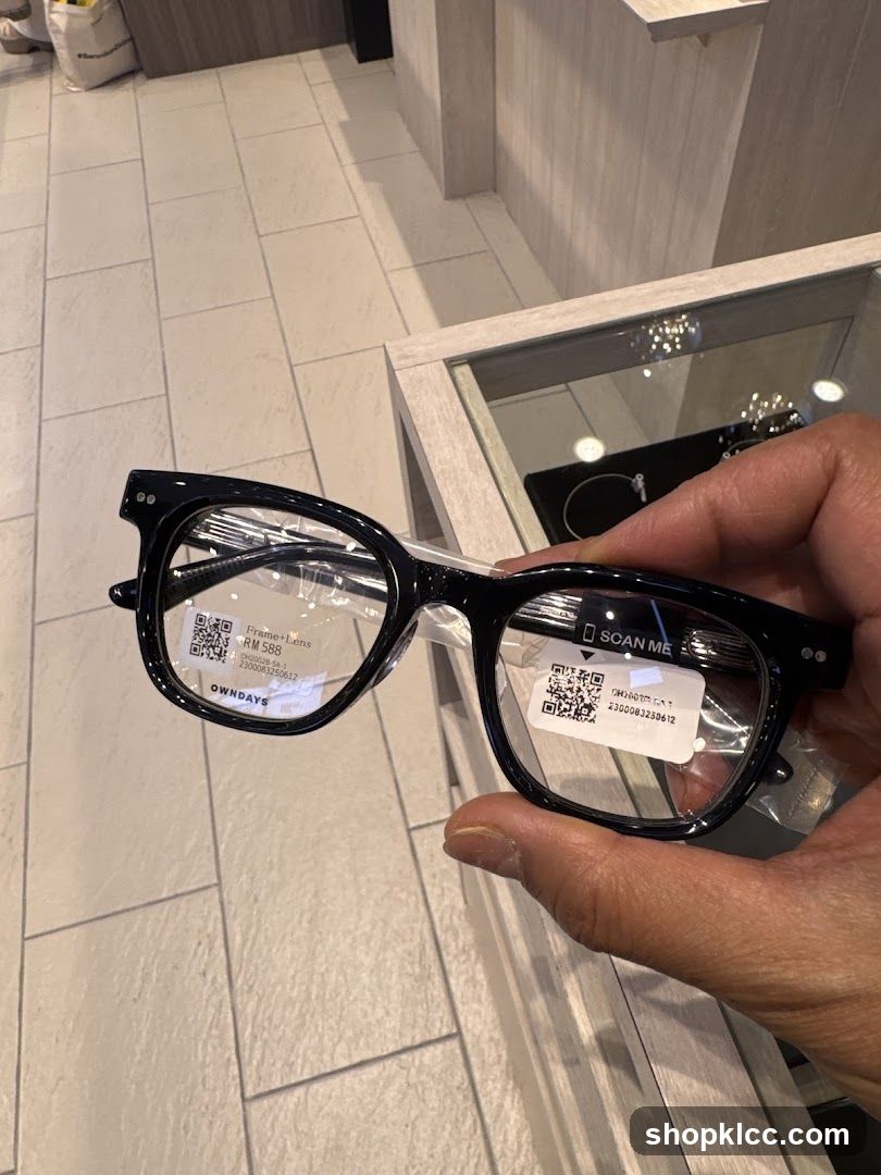 Eyeglasses with QR Codes