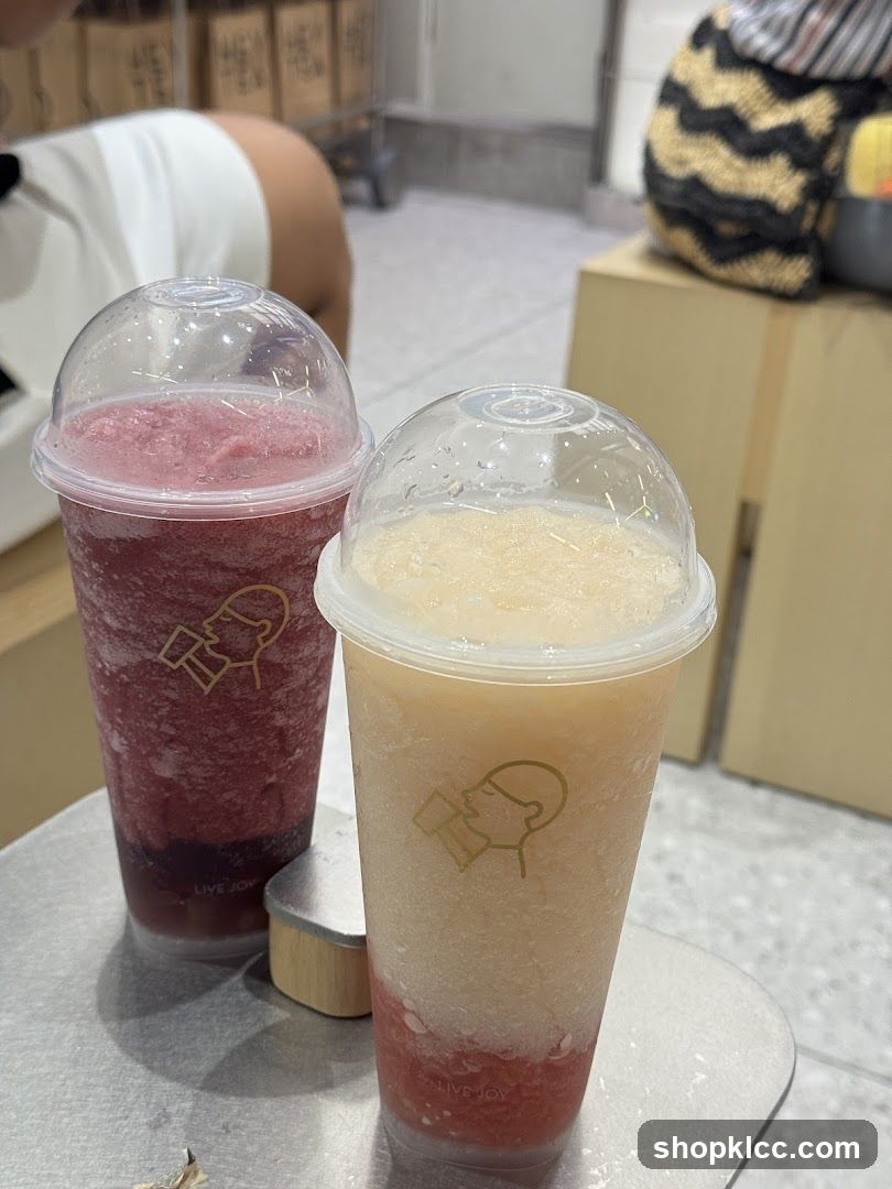 Two Iced Drinks