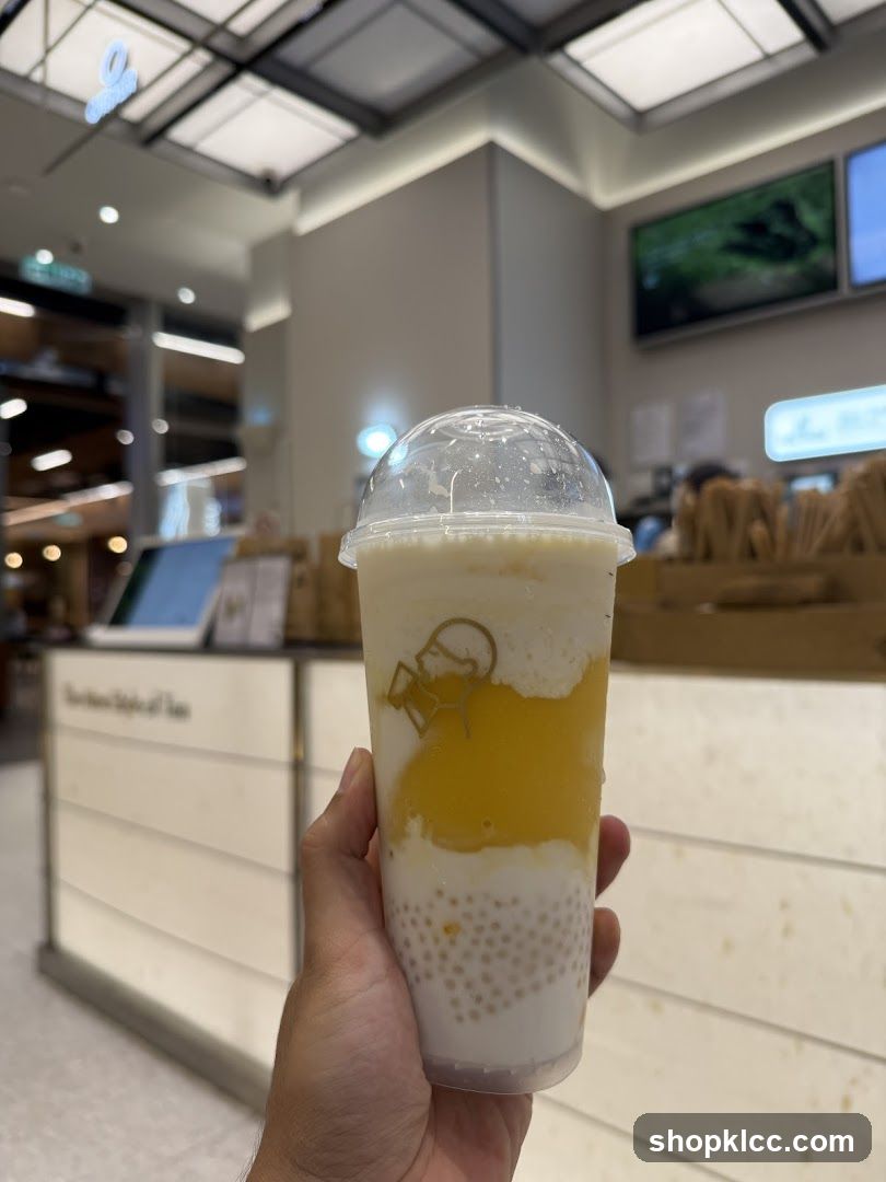 Mango Smoothie with Boba