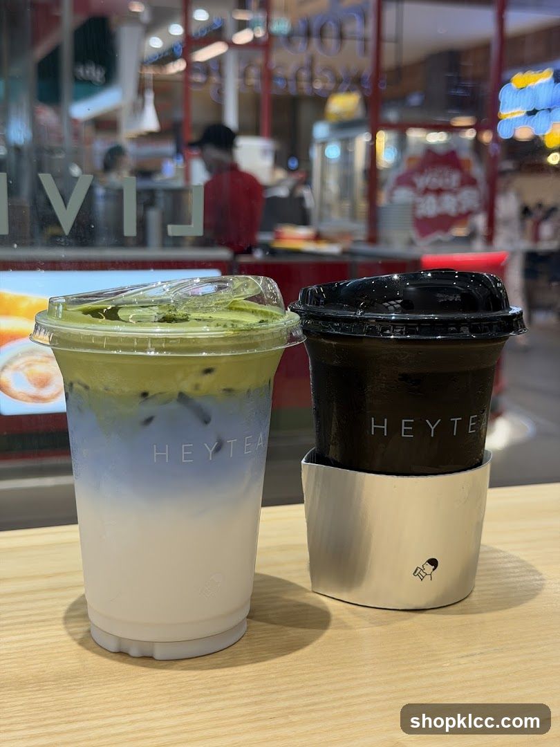 Two Drinks from Heytea