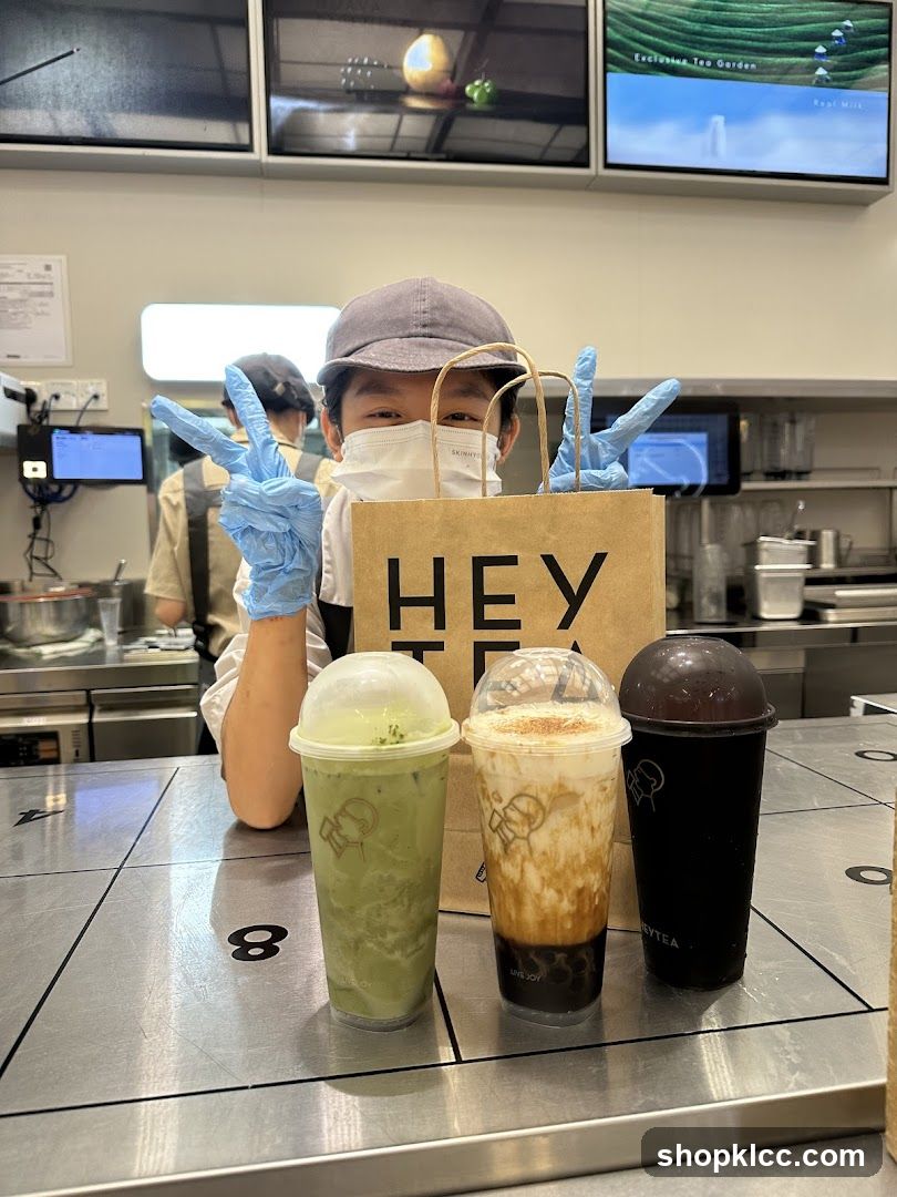 Staff with drinks