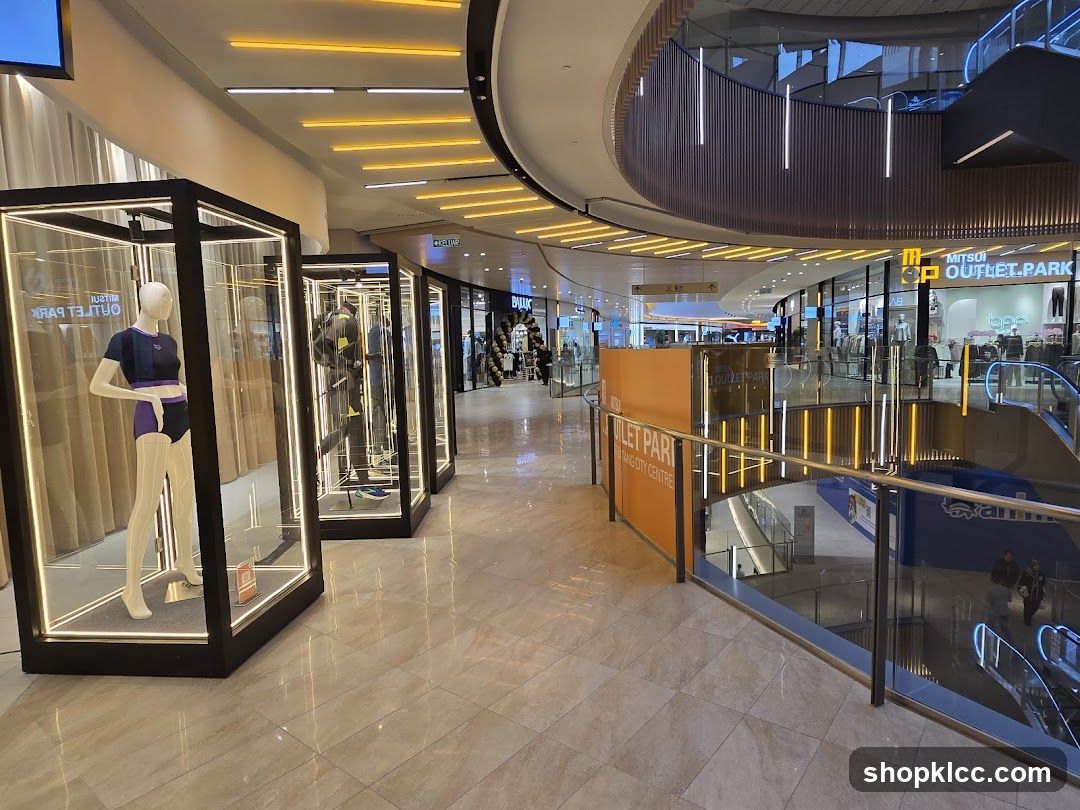 Mall Interior with Displays
