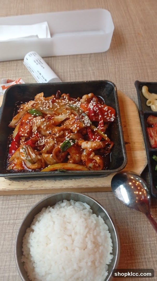 Spicy Stir-Fried Octopus with Rice