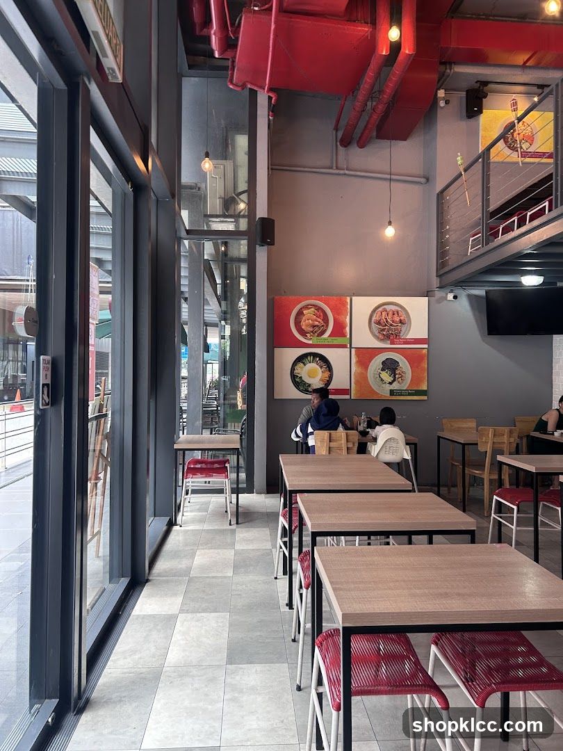 Restaurant Interior with Tables and Chairs