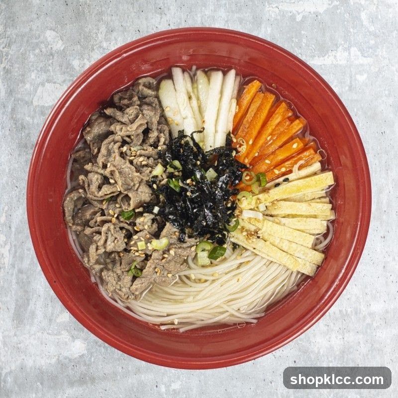 Noodle Bowl with Beef and Vegetables