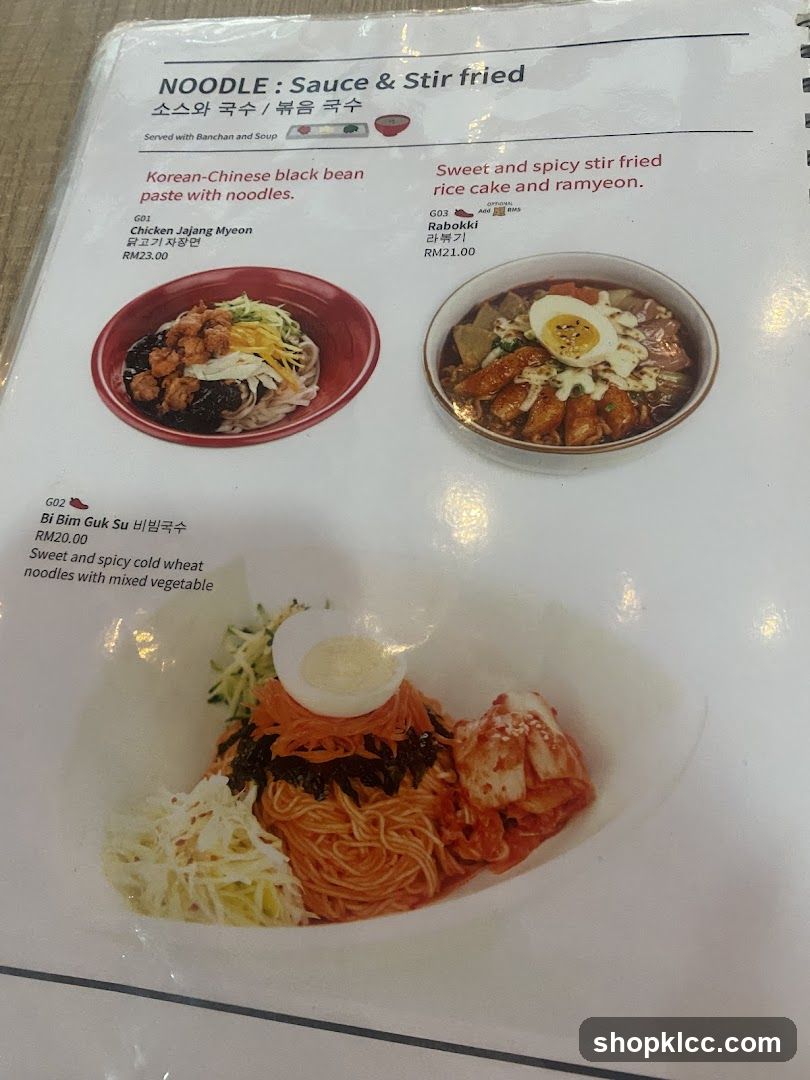 NOODLE: Sauce & Stir fried