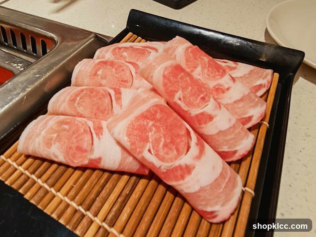Thinly Sliced Pork Belly
