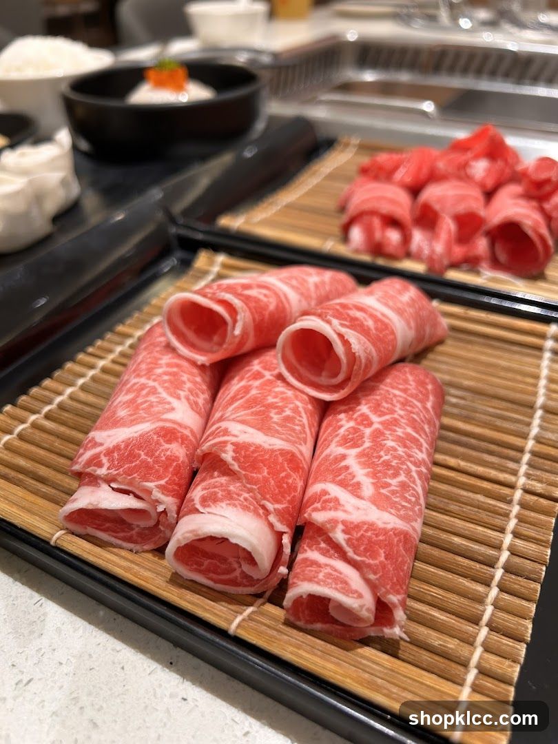 Thinly Sliced Raw Meat