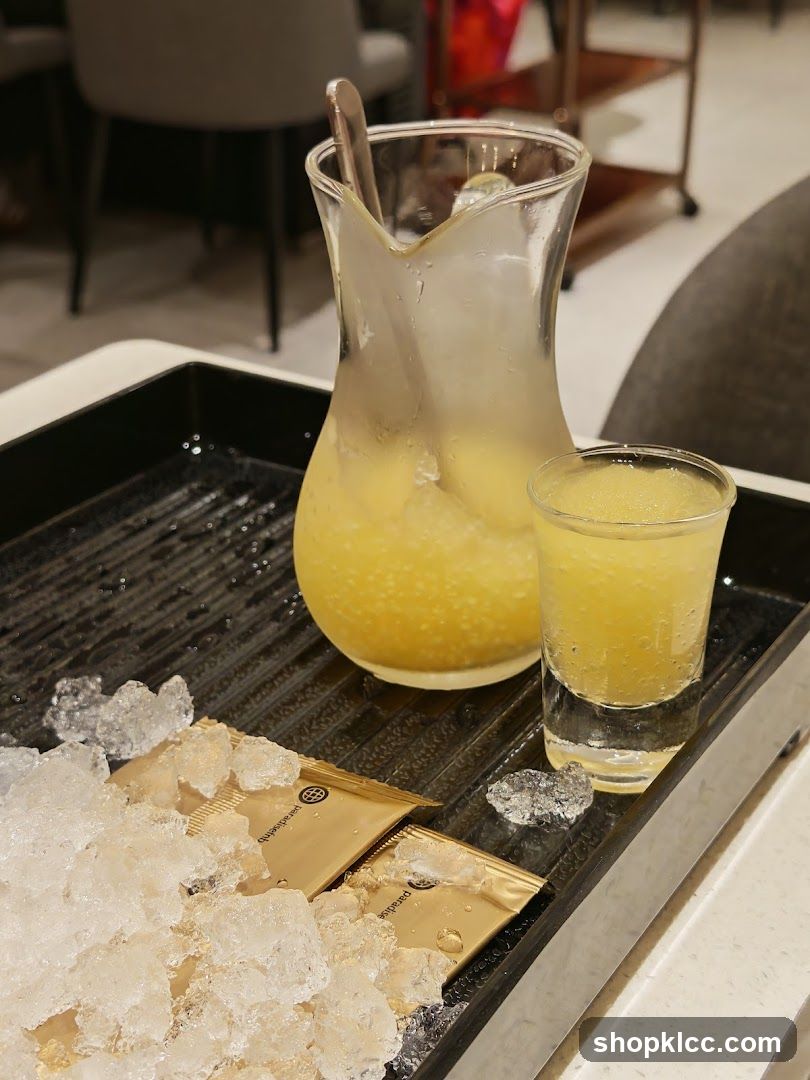 Yellow Drink with Ice
