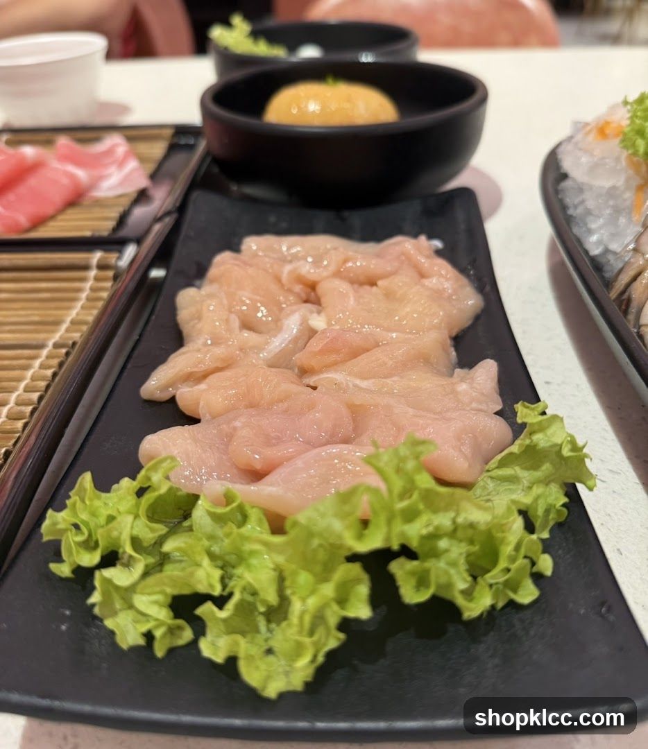 Raw Chicken Slices