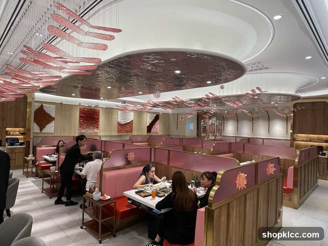 Restaurant Interior with Booth Seating