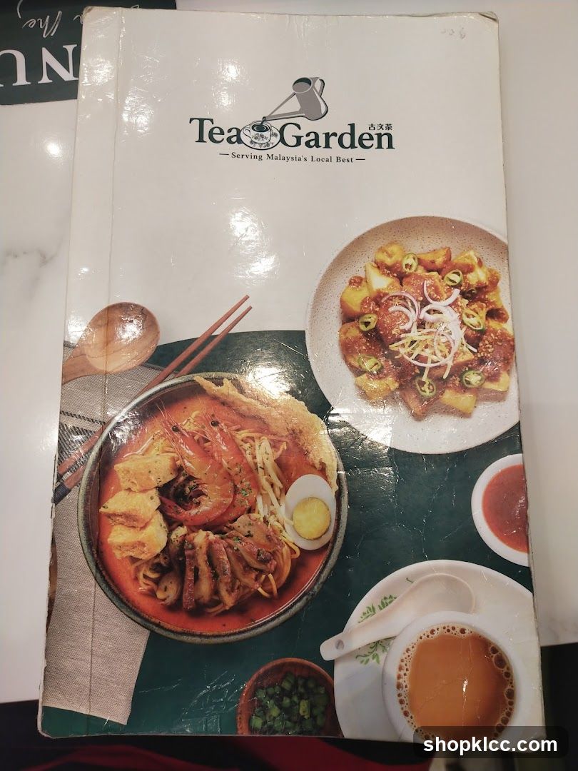 Tea Garden Menu