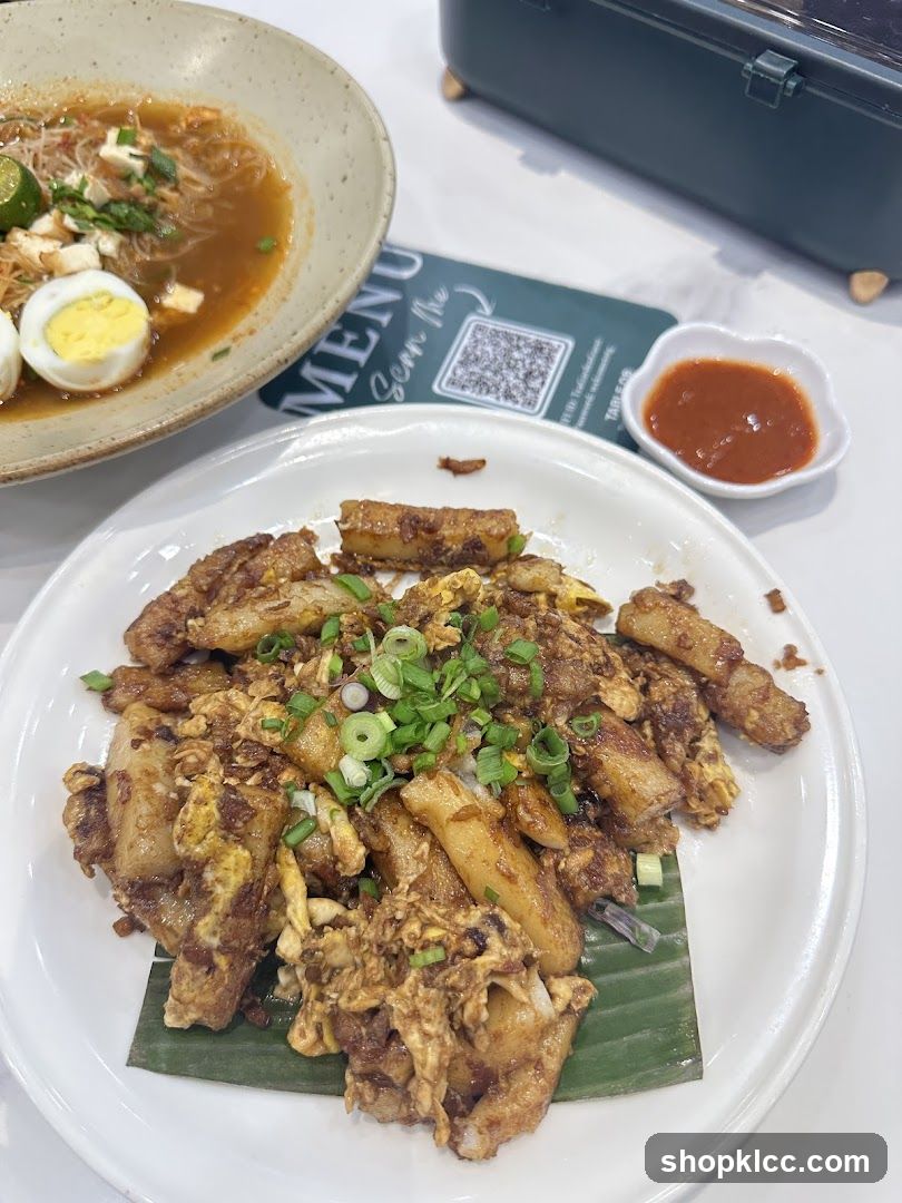 Fried Carrot Cake and Laksa