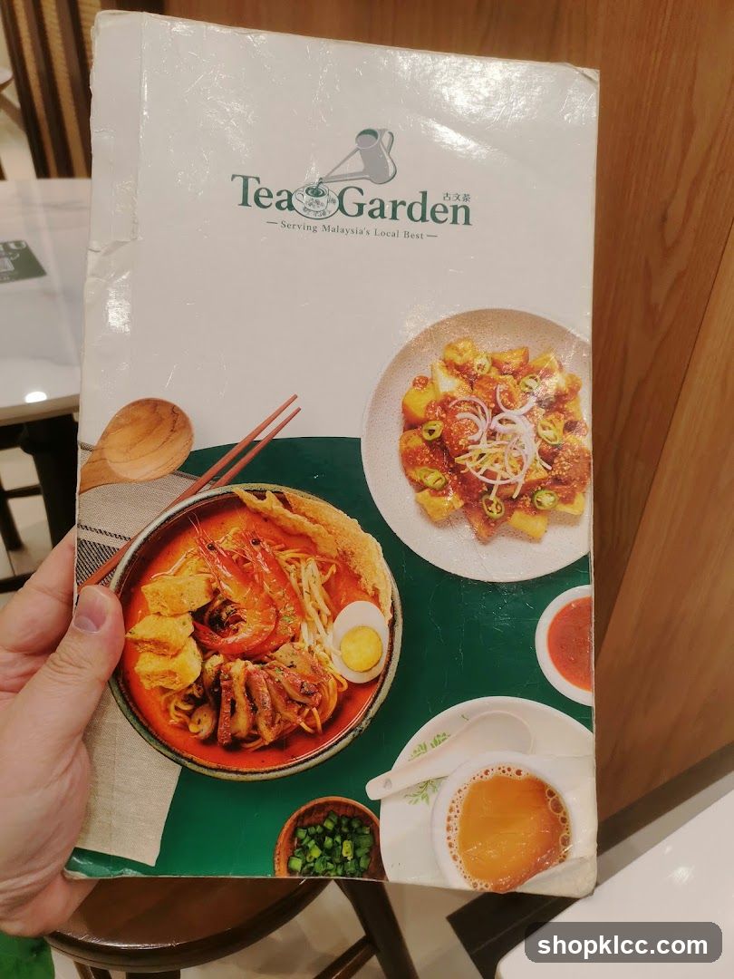 Tea Garden Menu