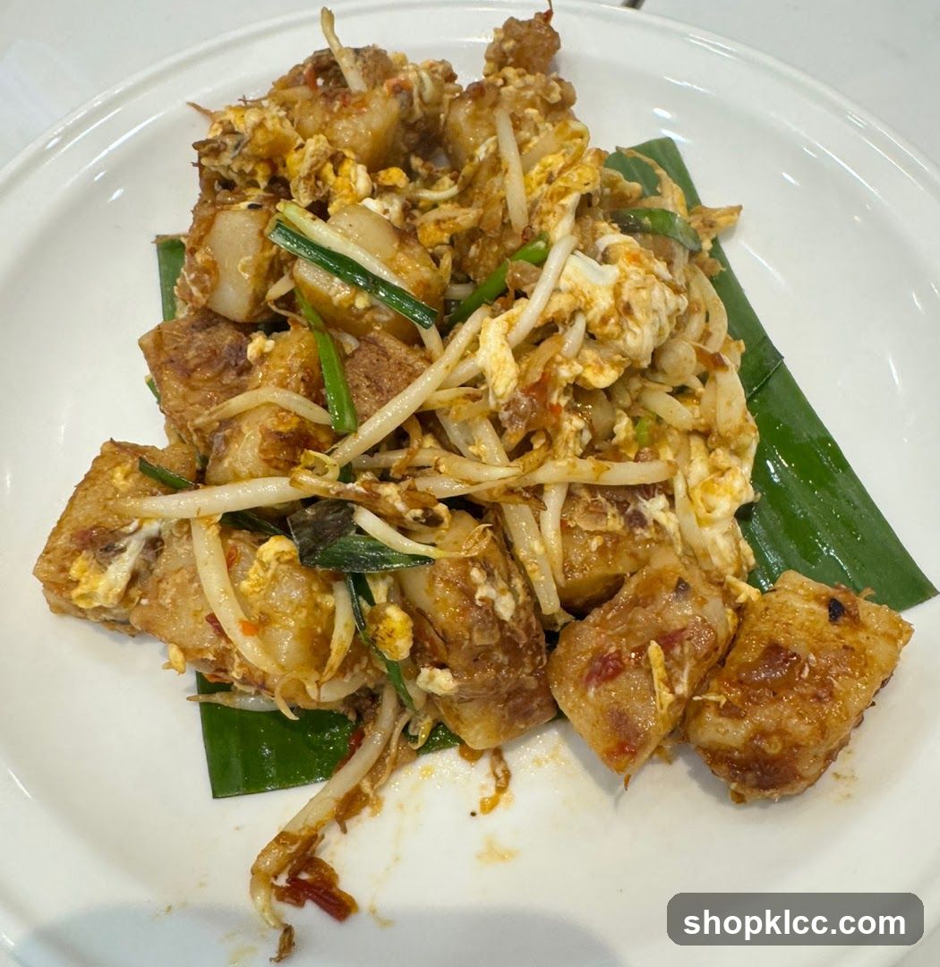 Fried Radish Cake with Eggs and Bean Sprouts
