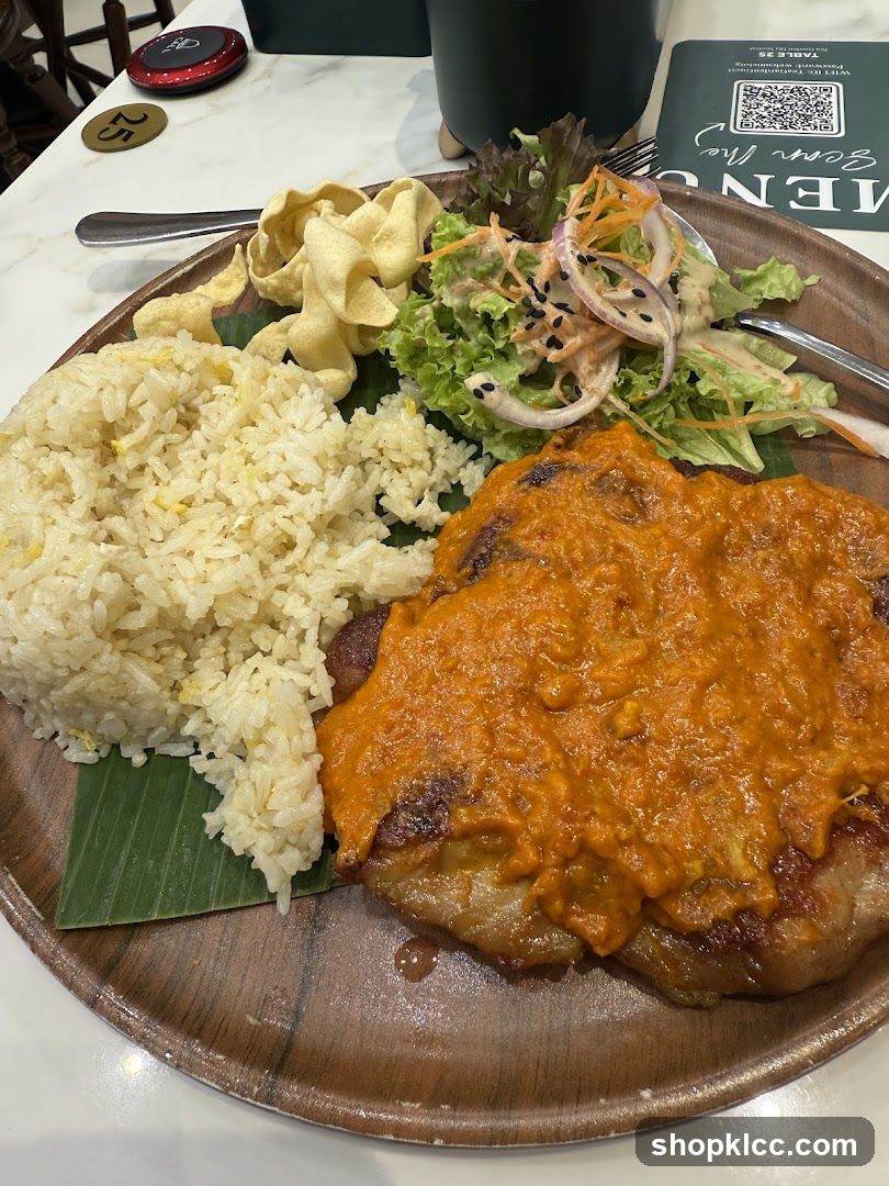 Chicken with Rice and Salad