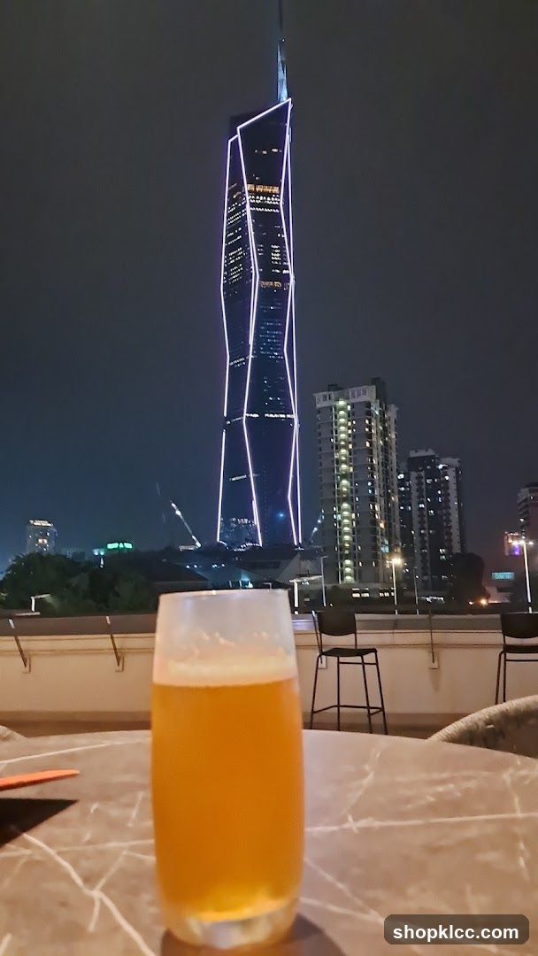 Rooftop Drink with City View