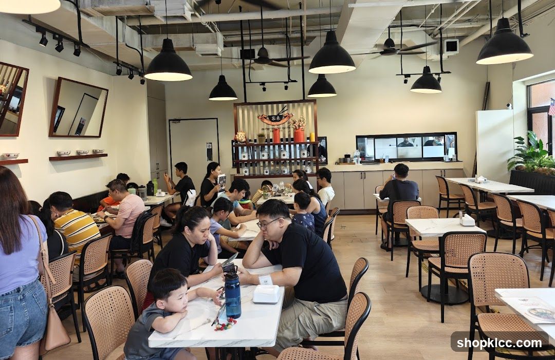 Restaurant Interior with Diners